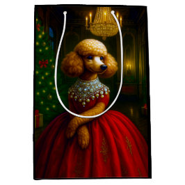 Poodle Holiday  Medium Cadeauzakje