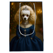 Poodle Holiday  Medium Cadeauzakje (Achterkant)