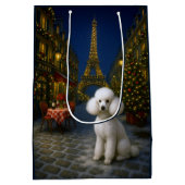 Poodle Holiday  Medium Cadeauzakje (Achterkant)