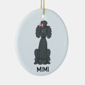 Poodle Holiday PHOTO Ornament (Rechts)