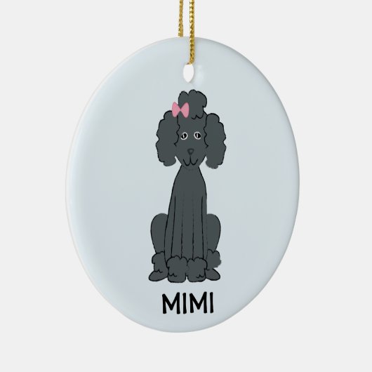 Poodle Holiday PHOTO Ornament (Rechts)