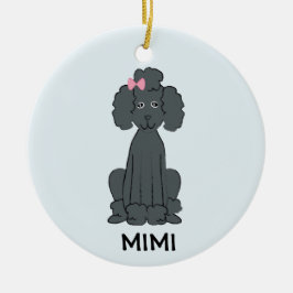 Poodle Holiday PHOTO Ornament