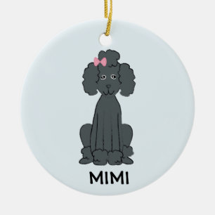 Poodle Holiday PHOTO Ornament