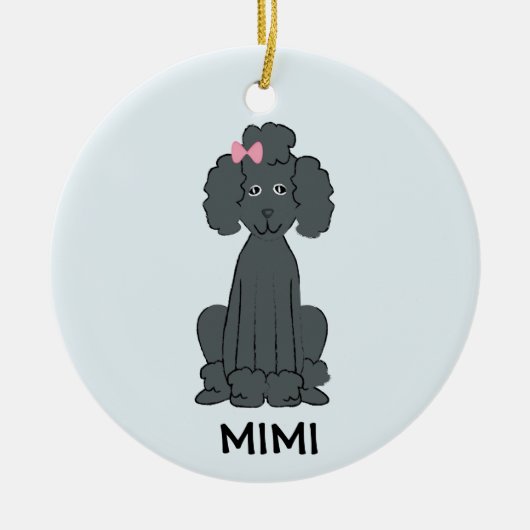 Poodle Holiday PHOTO Ornament (Voorkant)