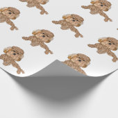 Poodle Hond Cadeaupapier (Hoek)