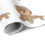 Poodle Hond Cadeaupapier (Rol Hoek)