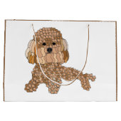 Poodle Hond Groot Cadeauzakje (Achterkant)