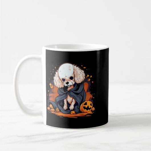 Poodle Hond Halloween Koffiemok (Links)