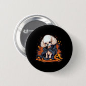 Poodle Hond Halloween Ronde Button 5,7 Cm (Voorkant /achterkant)