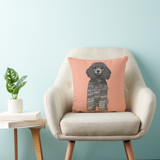 Poodle Hond Kinderen Huisdier Kussen (Stoel)