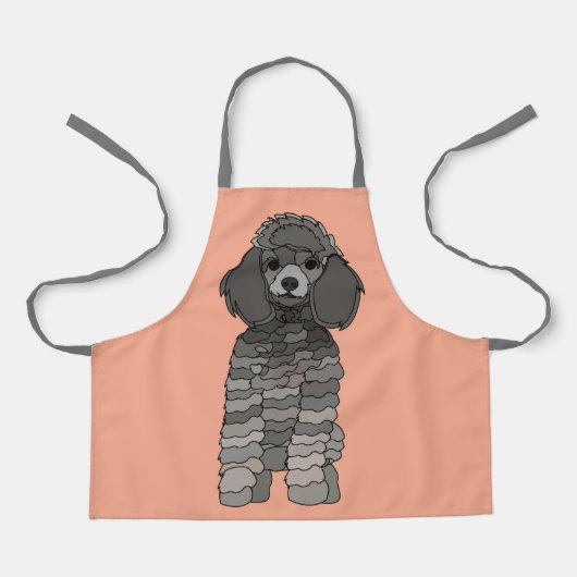 Poodle Hond Kinderen Huisdier Schort (Voorkant)