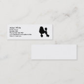 Poodle-hond Mini Visitekaartje (Voorkant / Achterkant)