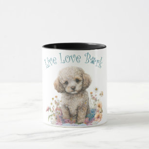 Poodle Hond Moeder Bloemstuk Mok