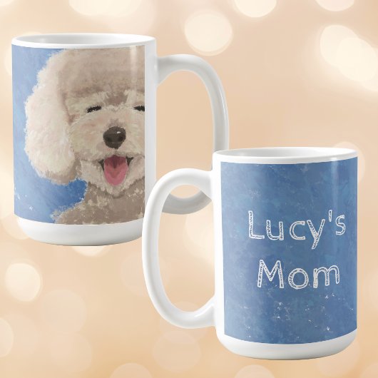 Poodle Hond Moeder Mok Met Eigen Naam Cadeau Voor