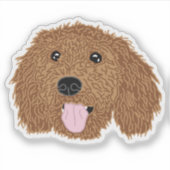 Poodle Hond Moeder Mok Sticker (Voorkant)