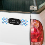 Poodle Hond Patroon Bumper Sticker (Op Truck)
