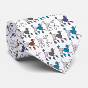 POODLE Hond Puppy Pap Ras Veelkleurig Stropdas