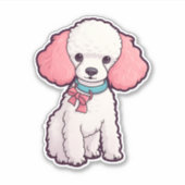 Poodle Hond Super Schattig   Sticker (Voorkant)