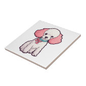 Poodle Hond Super Schattig Tegeltje (Zijkant)