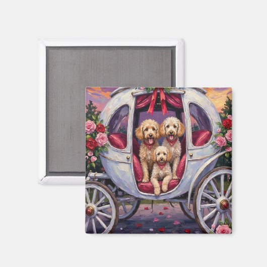 Poodle Hond Valentijnsdag Magneet (Voorkant / Achterkant)