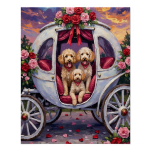 Poodle Hond Valentijnsdag  Perfect Poster
