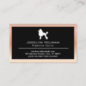 Poodle Hond | Verzorging Visitekaart Visitekaartje (Achterkant)