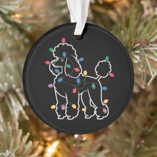 Poodle Honden Boom Kerstmis Kersthuisdier Dier Hon Ornament (Boom)