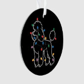 Poodle Honden Boom Kerstmis Kersthuisdier Dier Hon Ornament (voorkant)