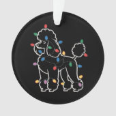 Poodle Honden Boom Kerstmis Kersthuisdier Dier Hon Ornament (voorkant)