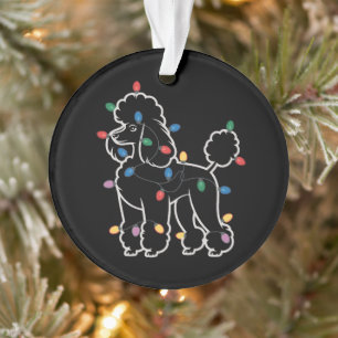 Poodle Honden Boom Kerstmis Kerstmis Huisdier Dier Ornament