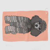 Poodle Hondenhuisdier Golfhanddoek (Horizontaal)