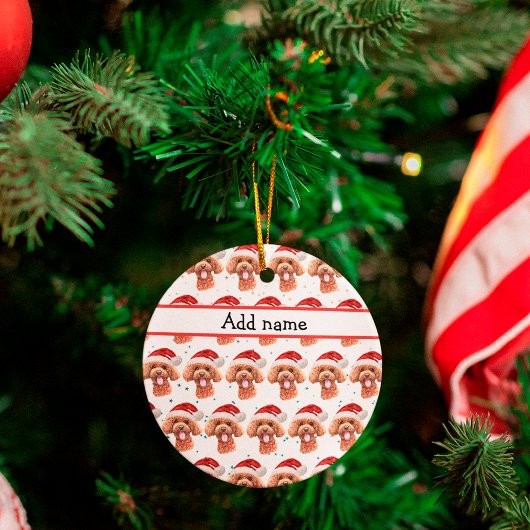 Poodle hondenras Kerststerren Keramisch Ornament