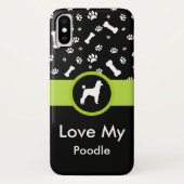 Poodle-hondenrasontwerp Case-Mate iPhone Case (Achterkant)