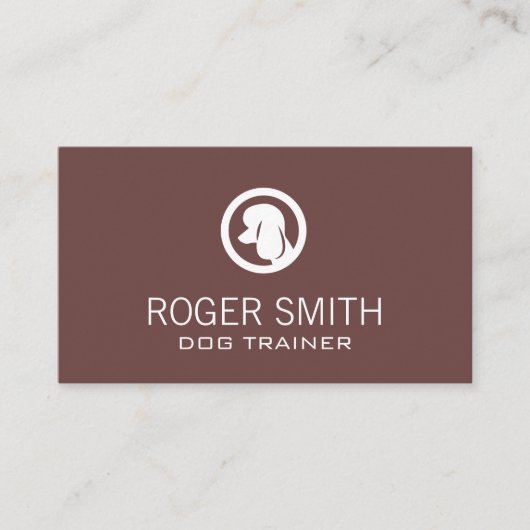 Poodle | hondentrainer | Dierenbescherming Visitekaartje (Voorkant)