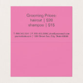 Poodle | Hondenverzorger (offset) Visitekaartje (Binnenkant ongevouwen)