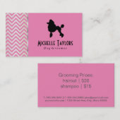 Poodle | Hondenverzorger (offset) Visitekaartje (Voorkant / Achterkant)