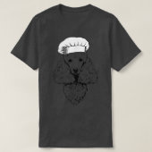 Poodle-hondkok chef grappig koken  t-shirt (Design voorkant)