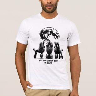 Poodle Howling Dierenvriend Gift T-shirt