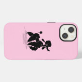 Poodle iPhone hoesje (Achterkant horizontaal)