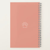 Poodle Journal Live Love Hard Hoesje Notitieboek (Achterkant)