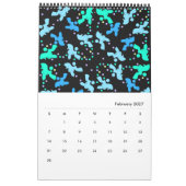 Poodle kalender patroon (Feb 2027)