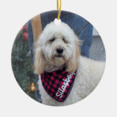 Poodle Keramisch Ornament (Voorkant)