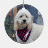 Poodle Keramisch Ornament (Achterkant)