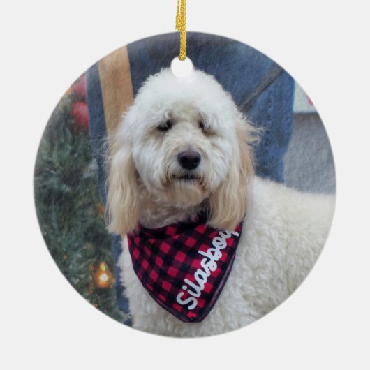 Poodle Keramisch Ornament (Achterkant)