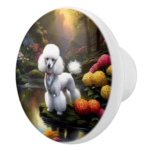 Poodle Keramische Knop (Rechts)