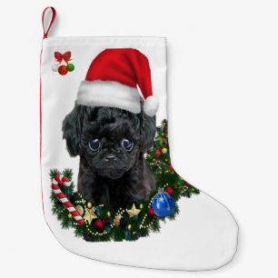 Poodle Kerst Kleine Kerstsok