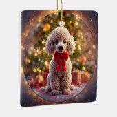 Poodle Kerst Ornament (Rechts)