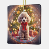 Poodle Kerst Ornament (Links)