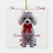 Poodle Kerst Ornament (Achterkant)
