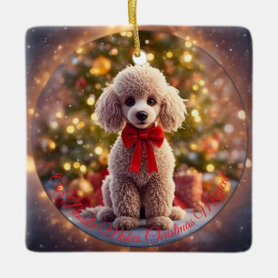Poodle Kerst Ornament